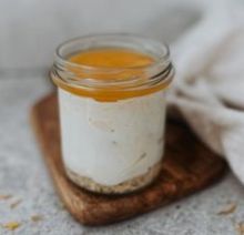 Passion Fruit Cheesecake in a jar